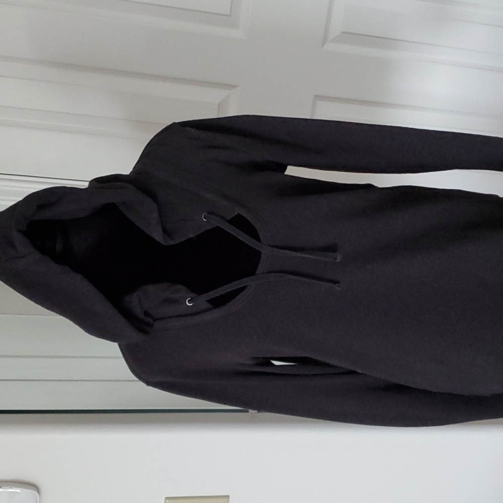 James Perse hooded Heather Black sweatshirt/sweater. Size Medium